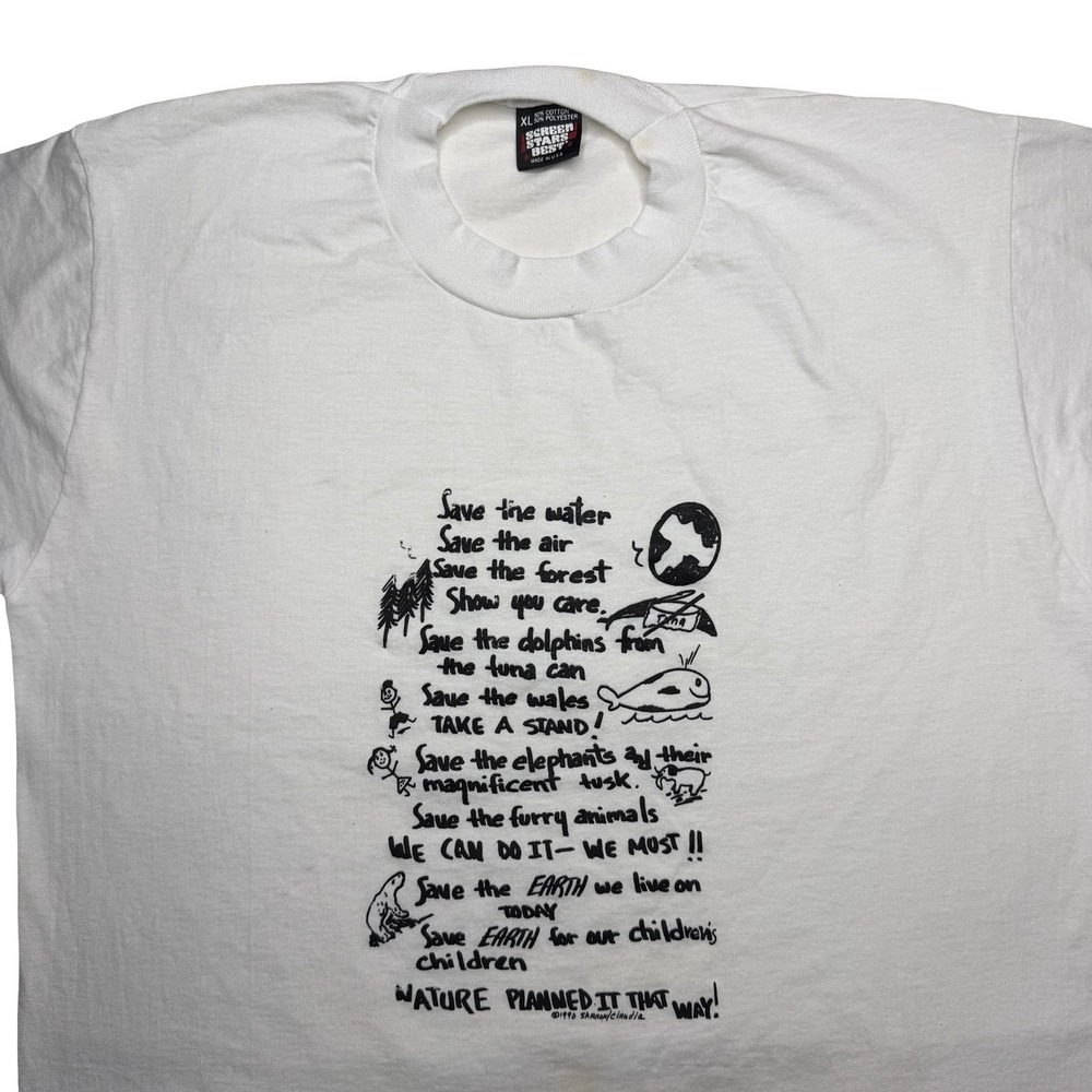 Vintage 90s nature and animals shirt